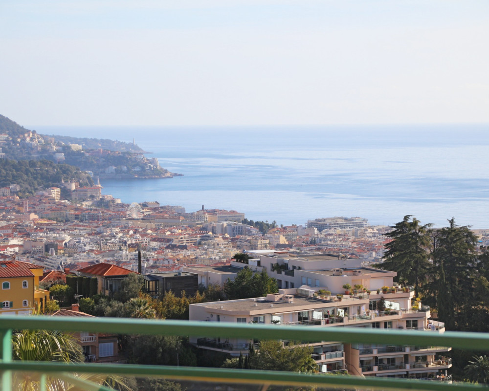  Top floor sea view 4 rooms apartment for sale Nice     