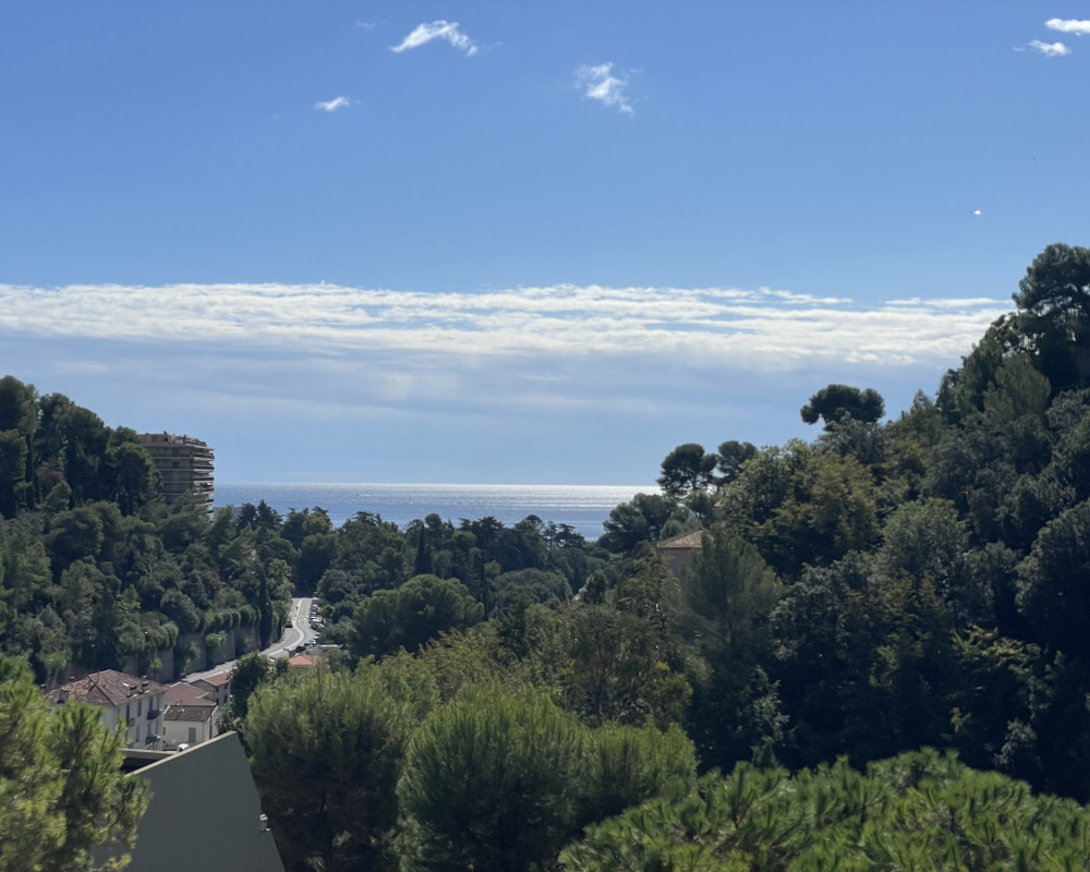 Nizza Madonette - Studio all'ultimo piano con terrazza vista mare di un residence con piscina 
