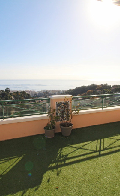 Attico a Nizza Corniche Bellevue – terrazza di 77 m², vista mare