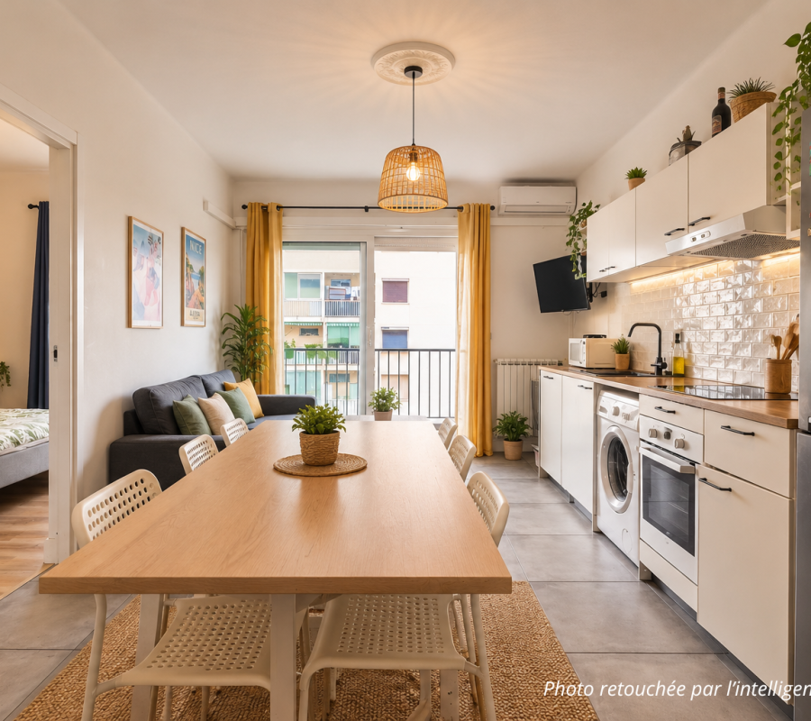 Nizza – Caucade – Splendido quadrilocale a un piano alto con terrazza e vista mare