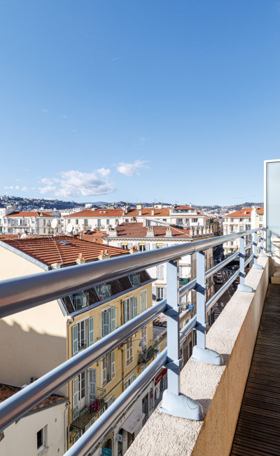 Terrasse appartement 3 pièces Nice Carré d’Or