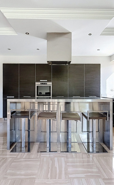 Grand séjour de 42 m² avec cuisine américaine équipée