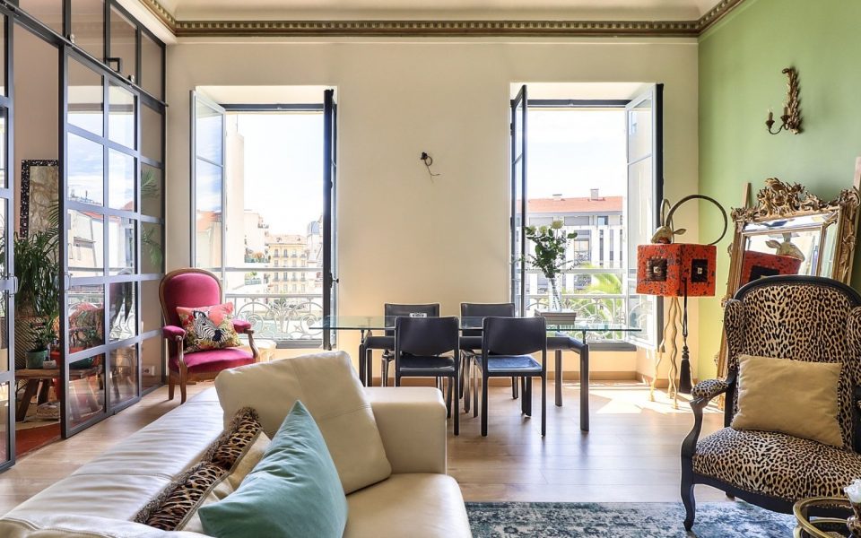 Nice Carré D’Or – Grand 5 pièces de 156m² de style bohème au coeur de la ville