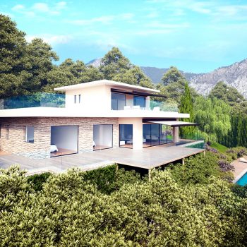 Roquebrune Cap Martin – Superbe Villa d’architecte de 200m² avec jardin et piscine