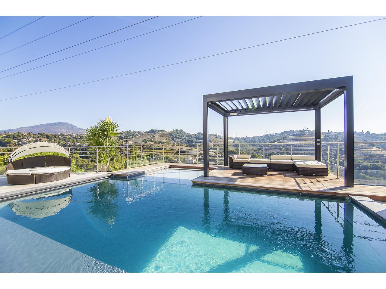 Nice Bellet – Magnifique villa au calme avec piscine à débordement et vue dégagée