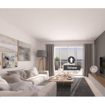 Nizza – Nuovo appartamento con 1 camere da lett con vista panoramica sul mare