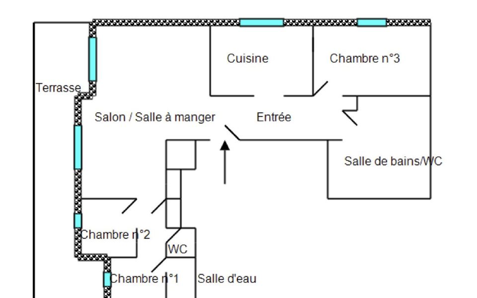 CIMIEZ ARENES – Superbe appartement 4 Pièces de 115 m² avec vue mer et deux garages : plan