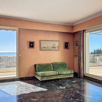 Nice Parc Impérial Appartement Dernier étage – Vue imprenable et panoramique sur la mer et la ville