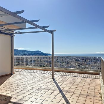 Nice Parc Impérial Appartement Dernier étage – Vue imprenable et panoramique sur la mer et la ville