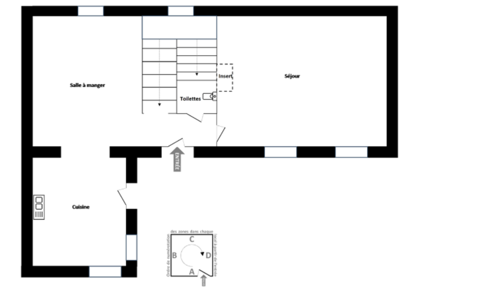 Nice Riquier – Charmante maison dominant la mer et la ville : plan